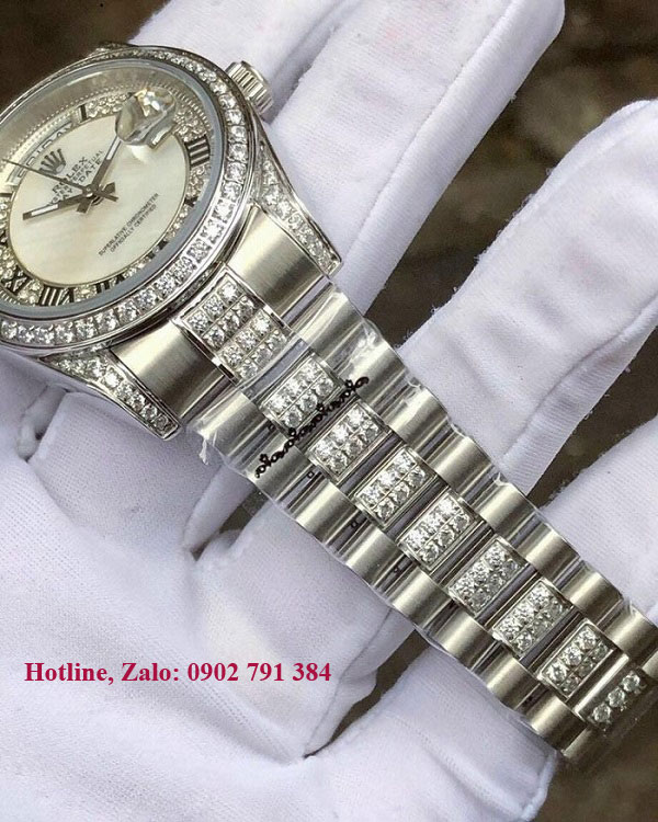 đồng hồ đính kim cương tại Hà Nội Rolex Day-Date 118348