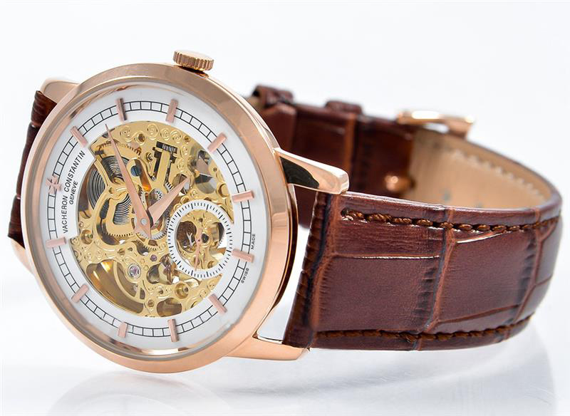 Đồng hồ Vacheron Constantin Geneve mạ vàng hồng cao cấp