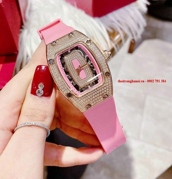 Đồng hồ nữ màu hồng Richard Mille RM07-01